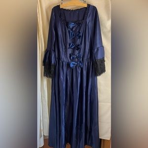 Victorian Long Sleeve Gown with Bow Accents